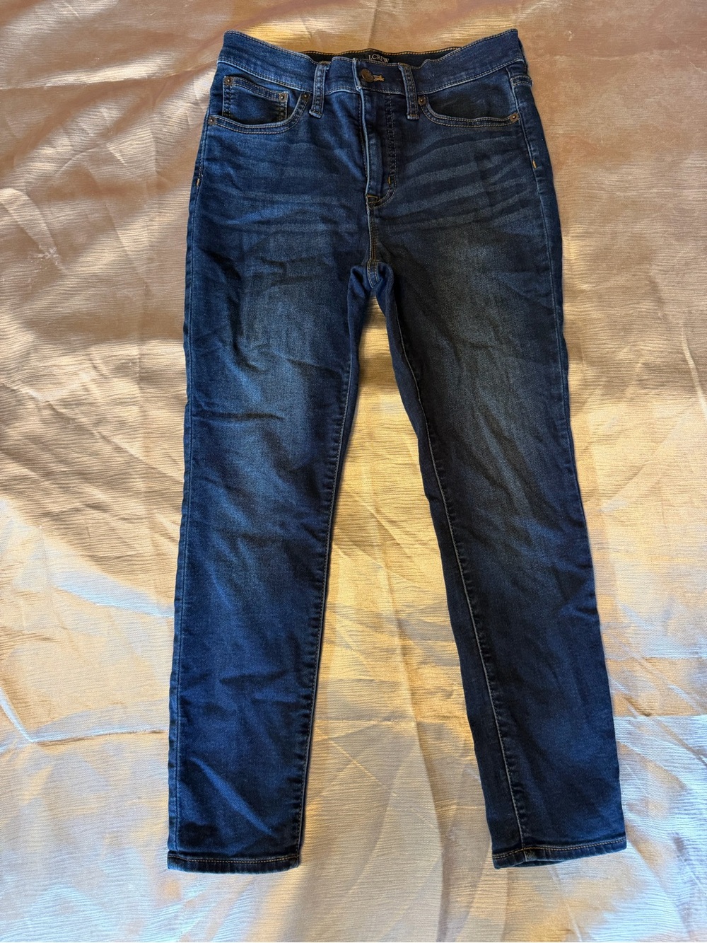 J. Crew Indigo cropped Skinny Jeans - Deep Blue